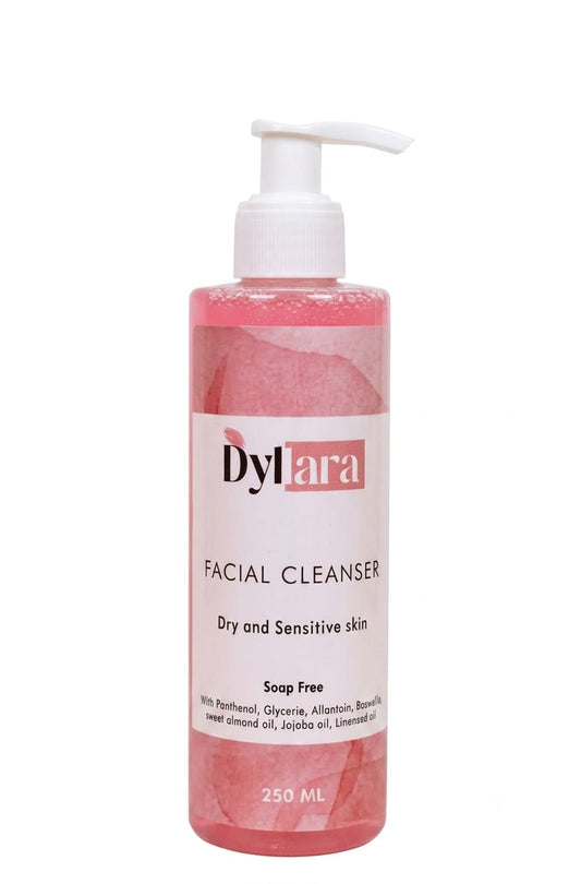 facial gel cleanser غسول جل للبشرة الجافة والحساسة والعادية