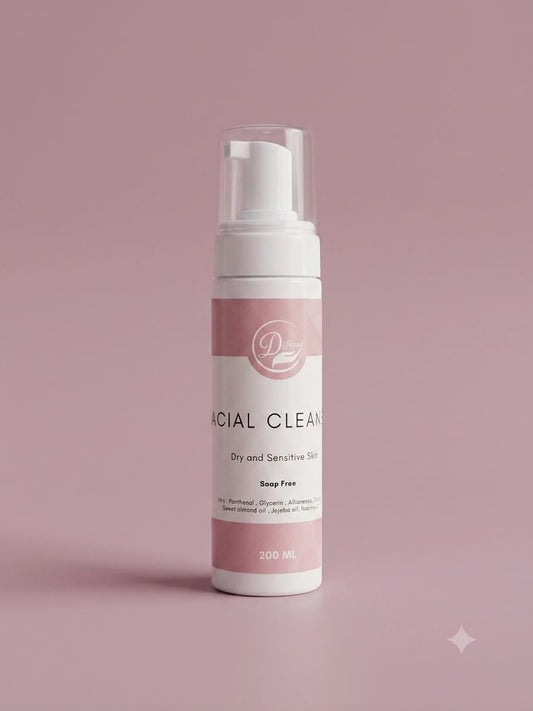 facial foam cleanserغسول فوم للبشرة الحساسة والجافة والعادية